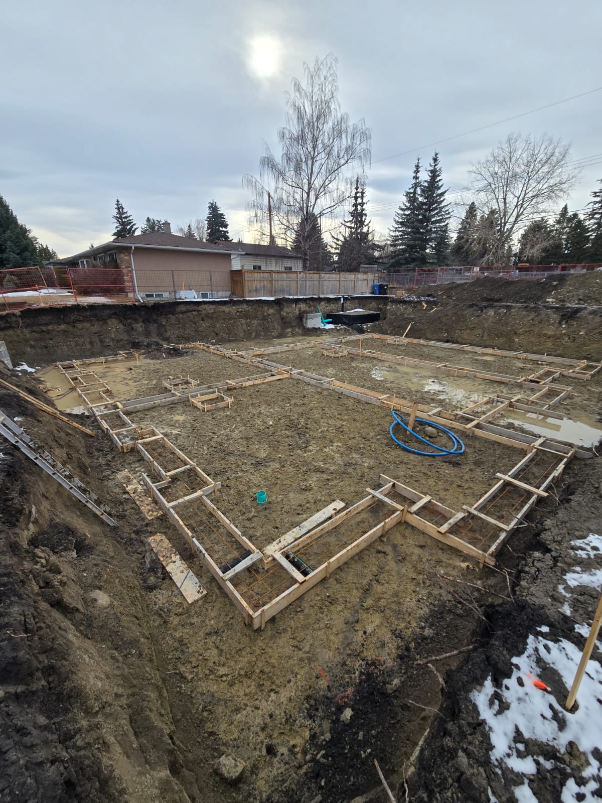 8003 36 Ave NW concrete forming project